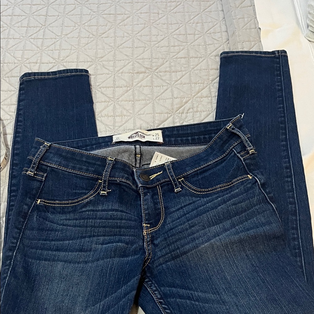 Hollister Women's Blue Denim Jeans